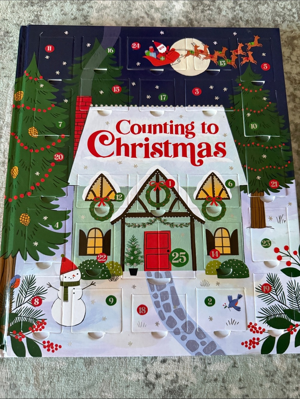 Christmas Countdown Keepsake Book and Advent Calendar ISBN 978-1-64638-619-2